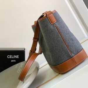 Celina Cuir Bucket-30×22×13CM