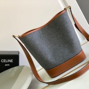Celina Cuir Bucket-30×22×13CM