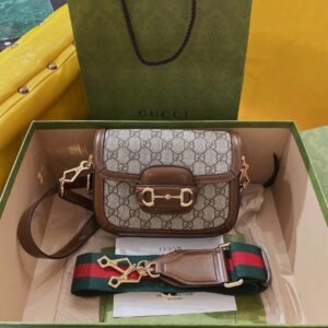 Gucci 1955 Horsebit Shoulder Bag-20.6*14.4*5.1CM
