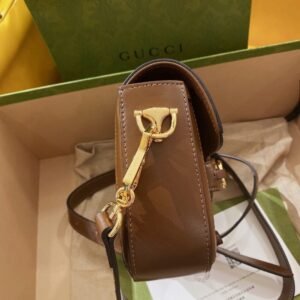 Gucci 1955 Horsebit Shoulder Bag-20.6*14.4*5.1CM