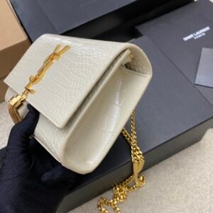YSL Kate With Tassle In Crocodile-20×13.5×5.5cCM