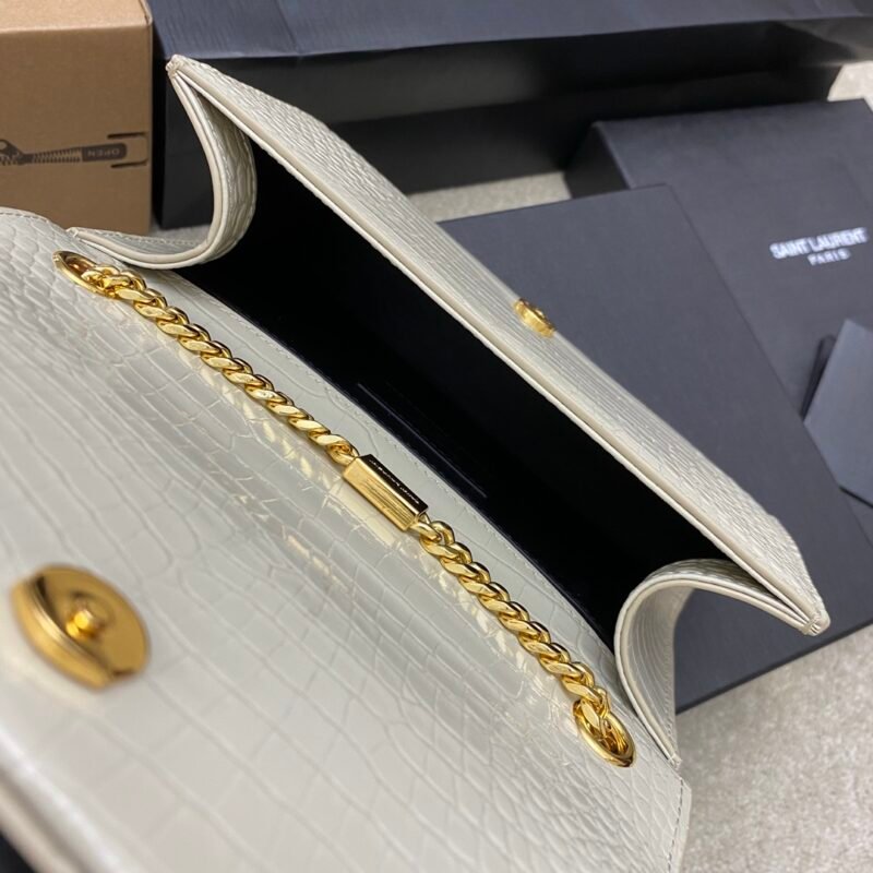YSL Kate With Tassle In Crocodile-20×13.5×5.5cCM