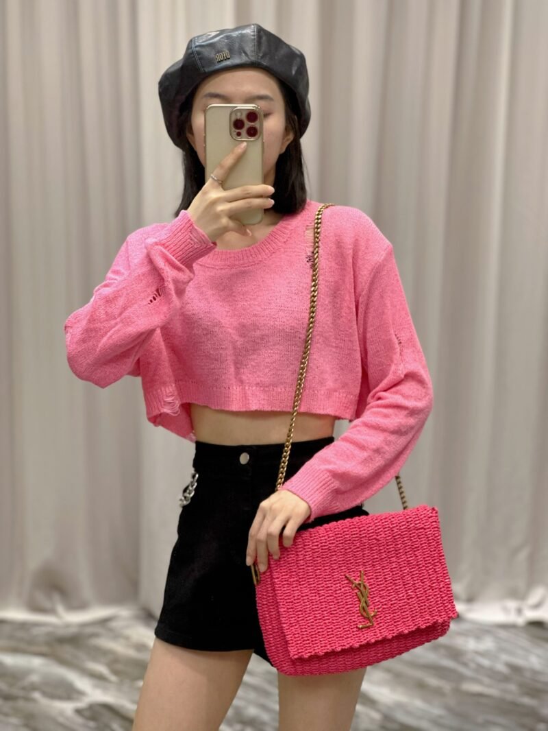 YSL Kate With Raffia-28.5×20×6CM