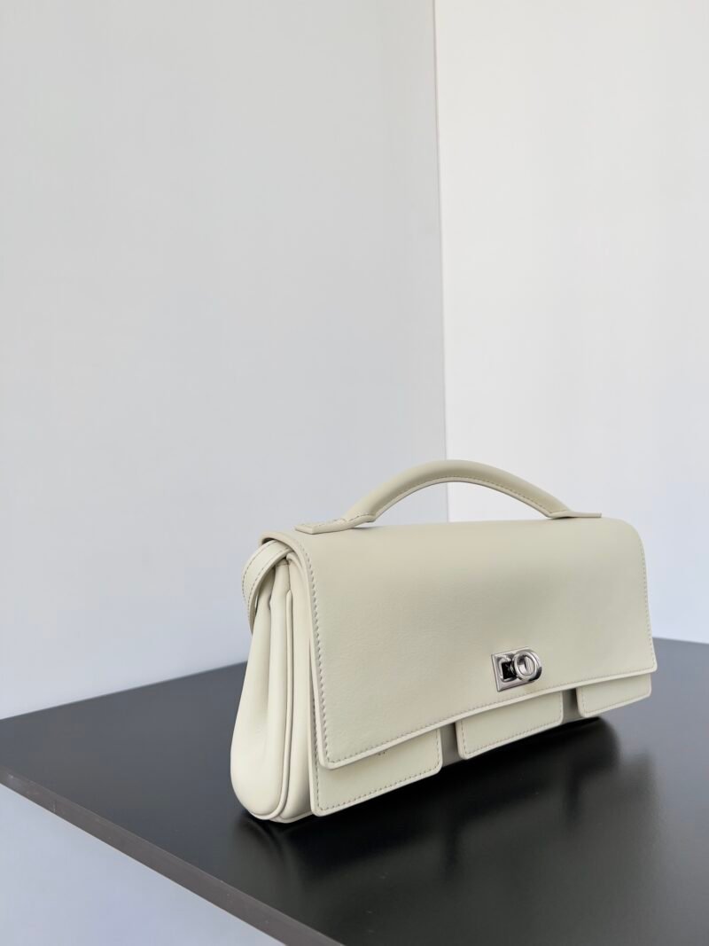 Balenciag Women’s Bel Air Small Clutch On Strap in Black-27*5*14CM