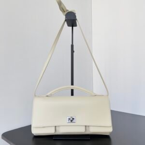 Balenciag Women’s Bel Air Small Clutch On Strap in Black-27*5*14CM