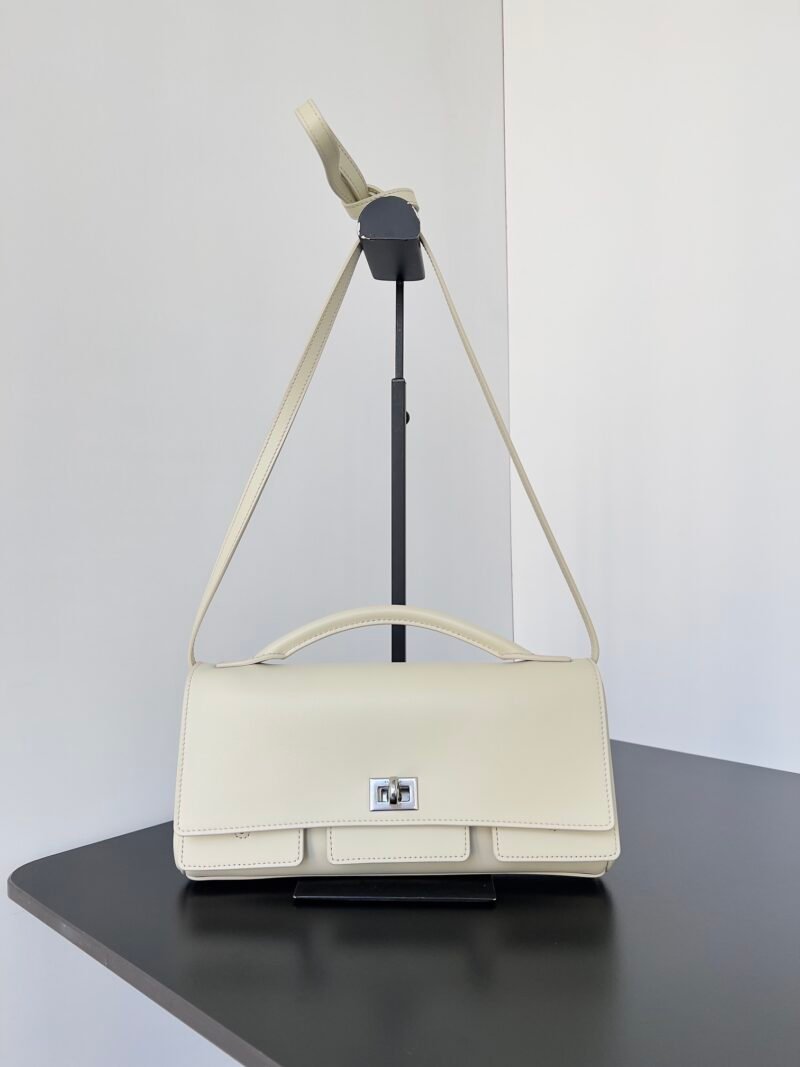 Balenciag Women’s Bel Air Small Clutch On Strap in Black-27*5*14CM