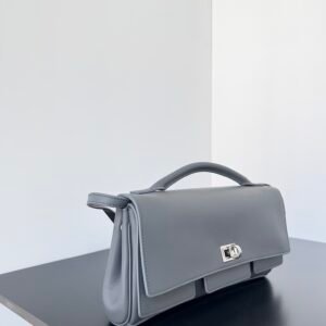 Balenciag Women’s Bel Air Small Clutch On Strap in Black-27*5*14CM