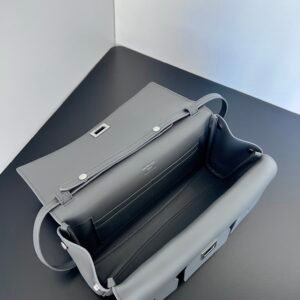 Balenciag Women’s Bel Air Small Clutch On Strap in Black-27*5*14CM