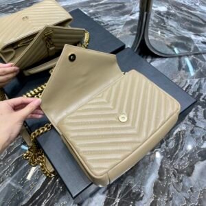 YS L Monogram College Bag-24*17*7CM